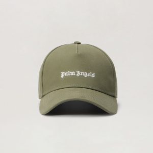 Palm Angels Cappello Logo Classico in Velluto
