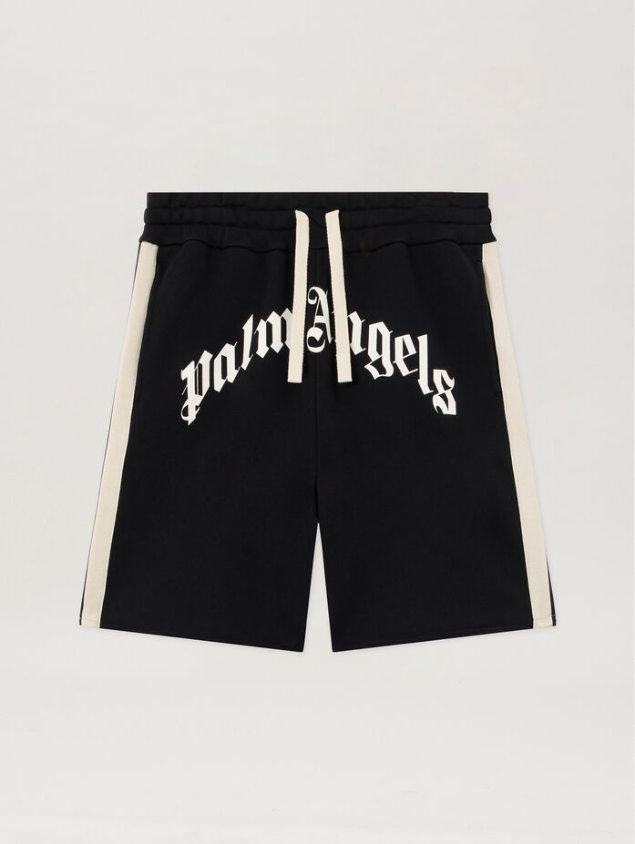 Pantaloncini Palm Angels Track Logo Curvo Pantaloncini Palm Angels Track Logo Curvo