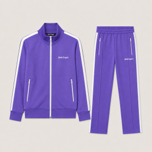 Tuta Palm Angels Viola con Logo Classico