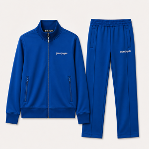 Tuta Palm Angels Blu con Logo Classico