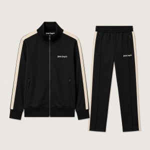 Tuta Palm Angels Nera con Logo Classico